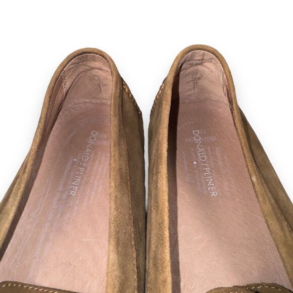 Donald J. Pliner Derrik Suede Slip-on Driving Loafers Brown Men's 13 - Picture 12 of 12
